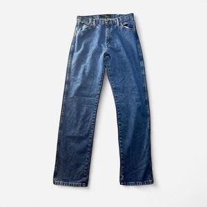Vintage Y2K Wrangler Carpenter Blue Denim Jeans Mens Size 32x34